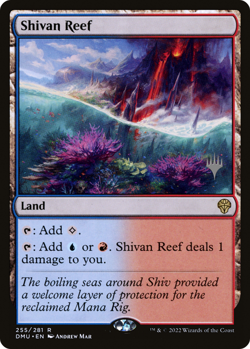 Shivan Reef (PPDMU-255P) - rare - Foil