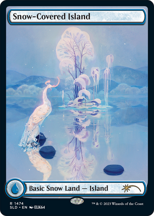 Snow-Covered Island (SLD-1474) - rare: (Full Art)