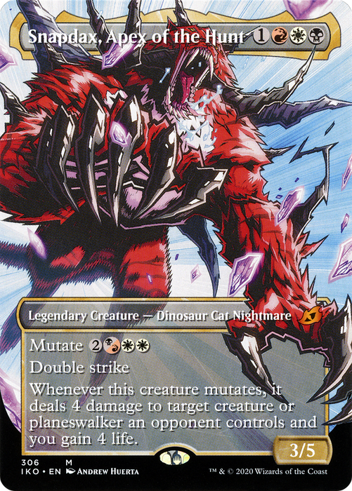 Snapdax, Apex of the Hunt (IKO-306) - mythic: (Showcase) (Borderless)