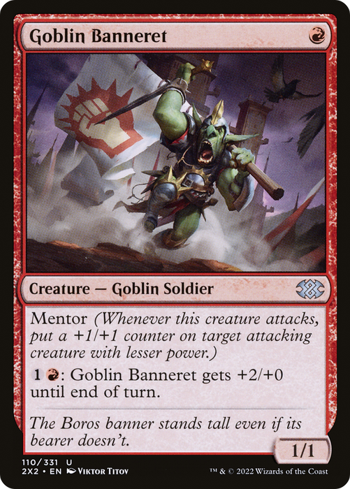 Goblin Banneret (2X2-110) - uncommon - Foil