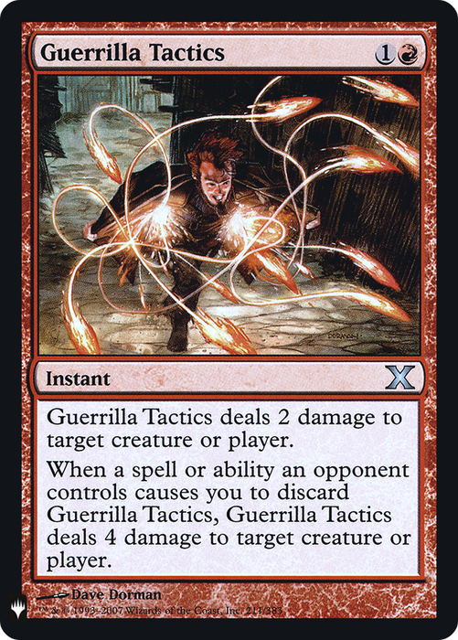 Guerrilla Tactics (LIST-10E-211) - uncommon - Foil