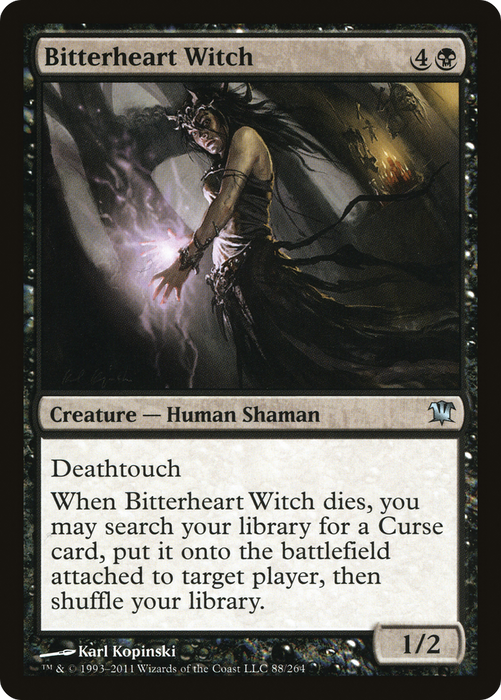 Bitterheart Witch (ISD-088) - uncommon - Foil
