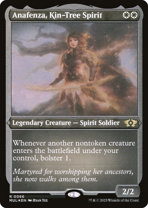 Anafenza, Kin-Tree Spirit (MUL-066) - rare - Etched Foil