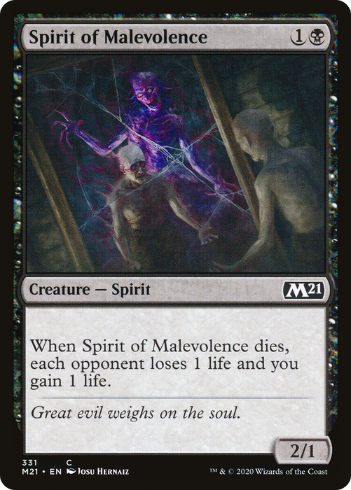 Spirit of Malevolence (M21-331) - common