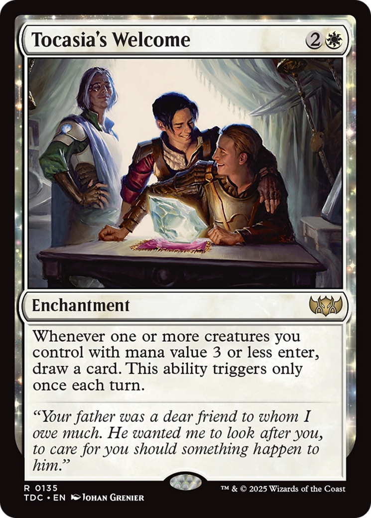 Tocasia's Welcome (TDC-135) - rare: (enchantment)