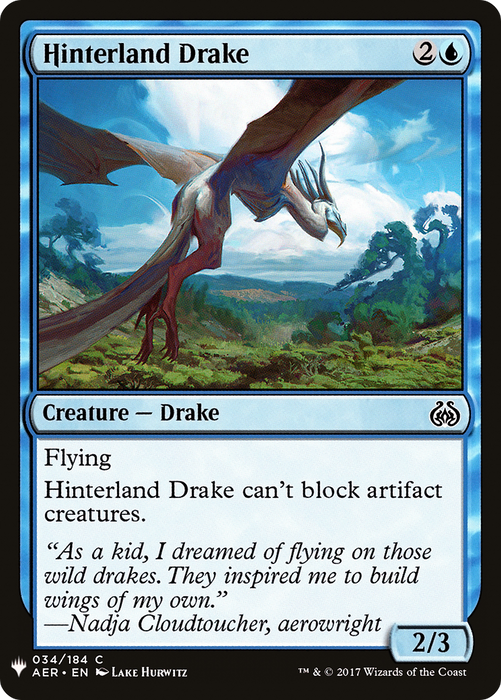 Hinterland Drake (LIST-AER-34) - common