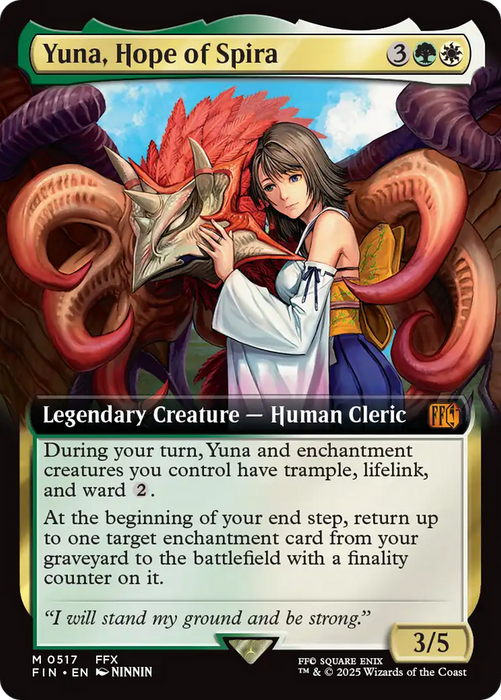 Yuna, Hope of Spira (FIN-517) - mythic: (Extended Art) - Foil