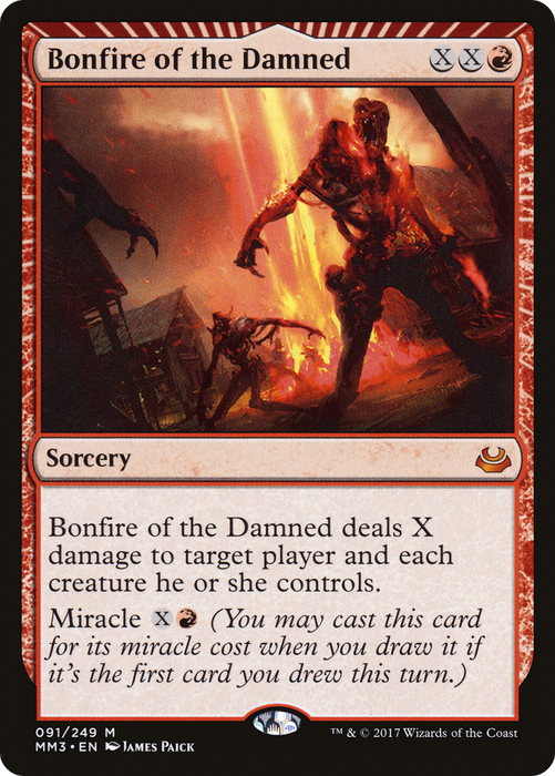 Bonfire of the Damned (MM3-091) - mythic: (miracle)