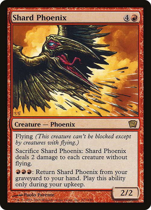 Shard Phoenix (9ED-217★) - rare - Foil