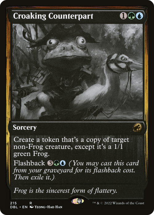 Croaking Counterpart (DBL-215) - rare - Foil