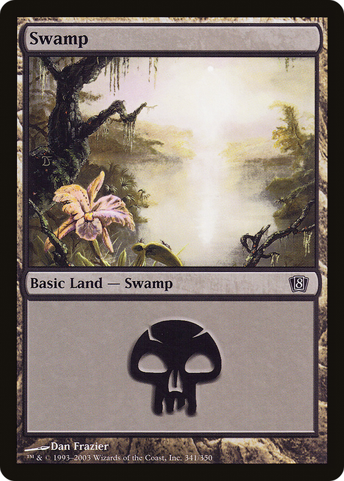 Swamp (8ED-341★) - common - Foil