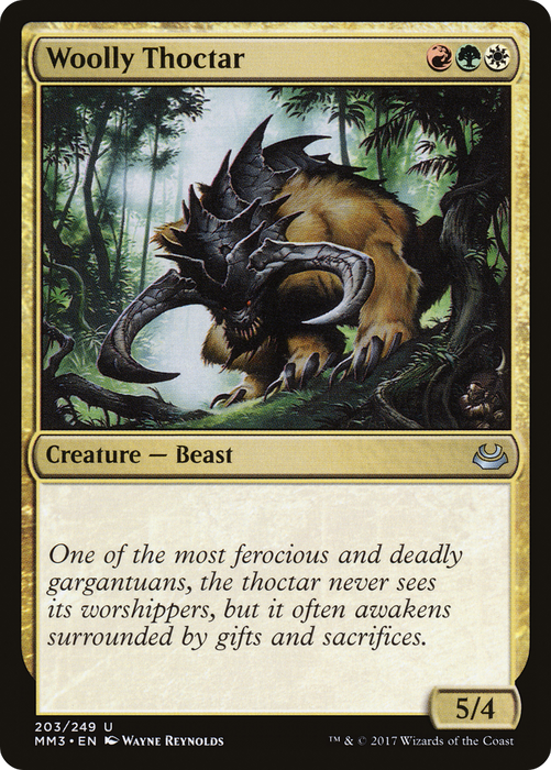 Woolly Thoctar (MM3-203) - uncommon - Foil