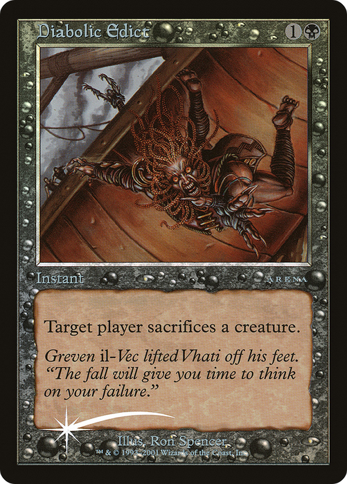 Diabolic Edict (ARENA-010) - rare - Foil
