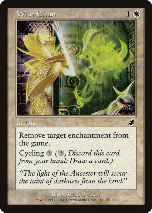 Wipe Clean (SCG-026) - common