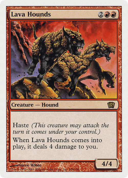 Lava Hounds (8ED-198) - rare