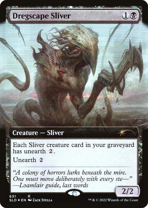 Dregscape Sliver (SLD-631) - rare: (Extended Art) - Foil