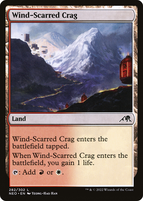 Wind-Scarred Crag (NEO-282) - common - Foil