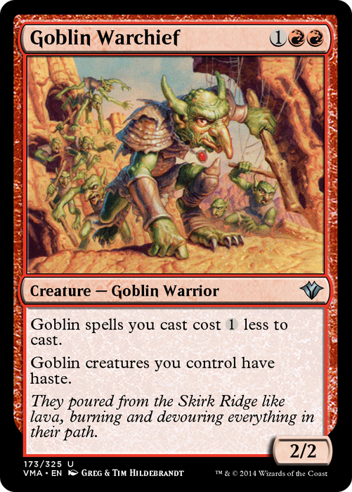 Goblin Warchief (VMA-173) - uncommon