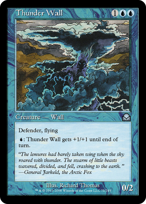 Thunder Wall (ME2-071) - uncommon - Foil