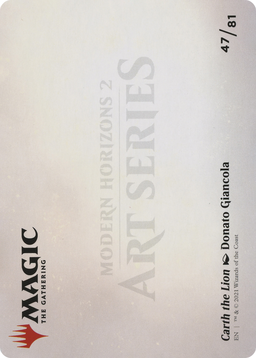 Carth the Lion // Carth the Lion (AMH2-047) - common (Borderless) - Foil