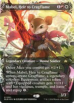Mabel, Heir to Cragflame (BLB-351) - rare: (Showcase) (Borderless) - Foil