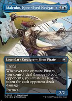 Malcolm, Keen-Eyed Navigator (SPG-002) - uncommon (Borderless) - Foil