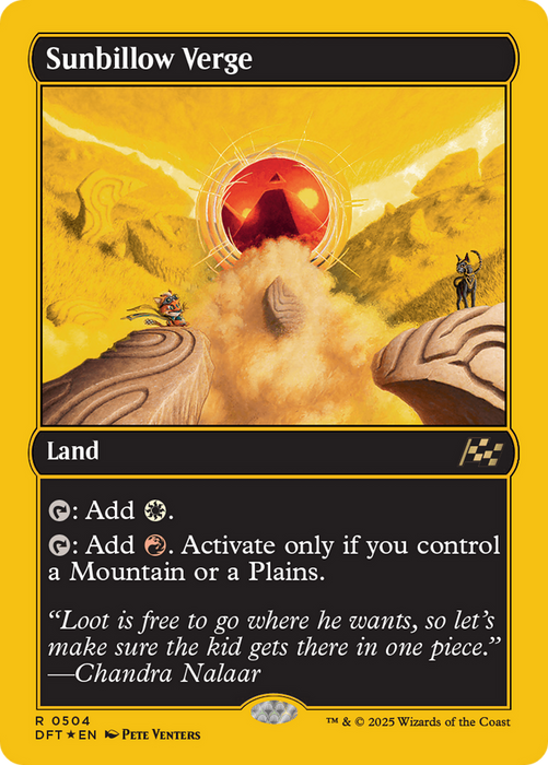 Sunbillow Verge (DFT-504) - rare - Foil
