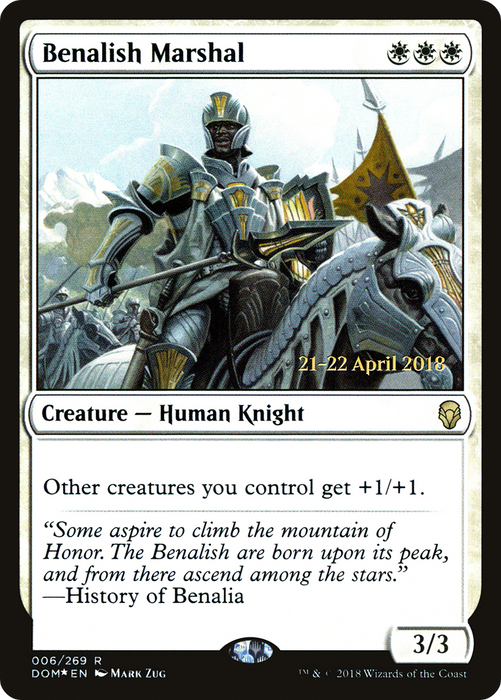 Benalish Marshal (PRE-06S) - rare - Foil