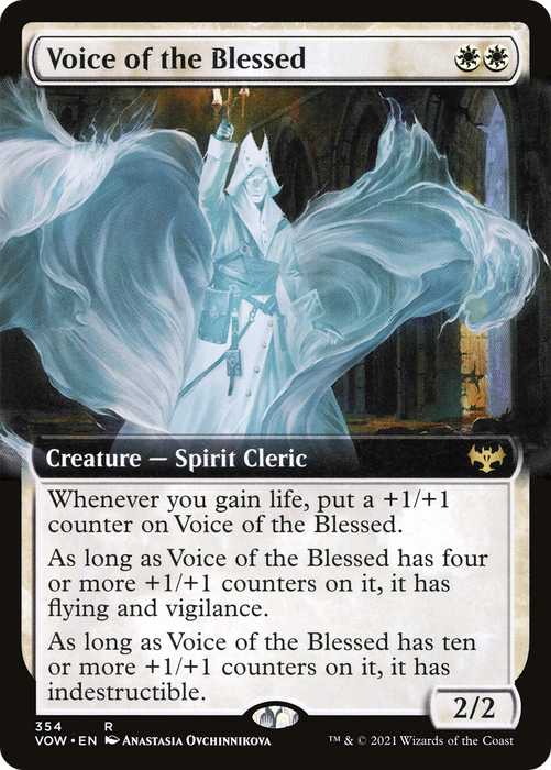 Voice of the Blessed (VOW-354) - rare: (Extended Art) - Foil