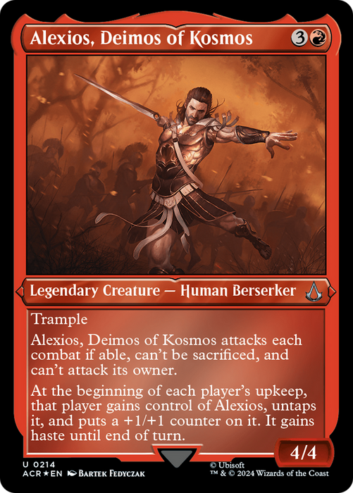 Alexios, Deimos of Kosmos (ACR-214) - uncommon - Etched Foil