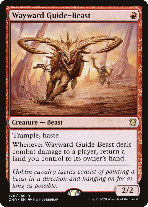 Wayward Guide-Beast (ZNR-176) - rare - Foil
