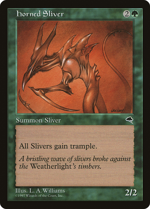 Horned Sliver (TMP-234) - uncommon
