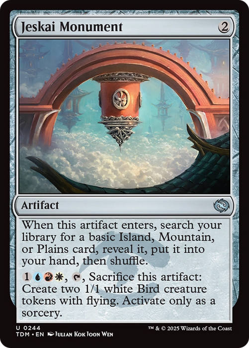 Jeskai Monument (TDM-244) - uncommon - Foil