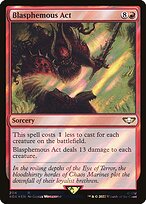Blasphemous Act (40K-204★) - rare - Foil