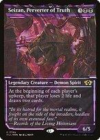 Seizan, Perverter of Truth (MUL-145) - rare: (Showcase) - Foil