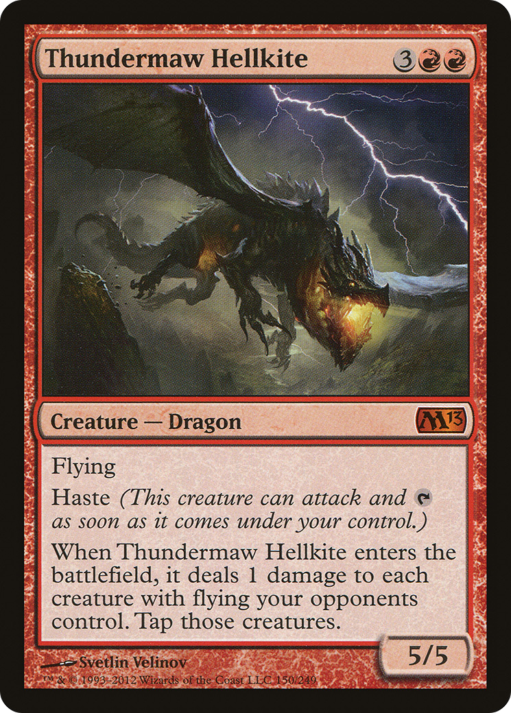 Thundermaw Hellkite (M13-150) - mythic