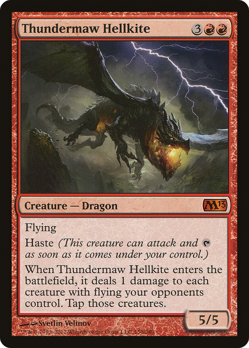 Thundermaw Hellkite (M13-150) - mythic