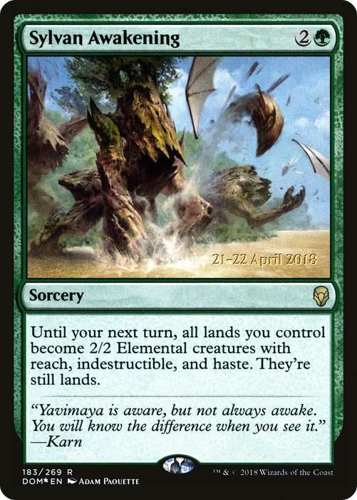 Sylvan Awakening (PRE-183S) - rare - Foil