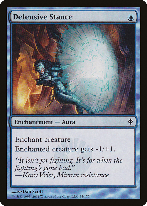 Defensive Stance (NPH-034) - common - Foil