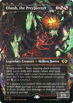 Obosh, the Preypiercer (MUL-184) - rare: (Showcase) (Borderless) - Foil