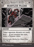 Heartless Pillage (OTP-014) - uncommon: (Showcase) (Borderless) - Foil