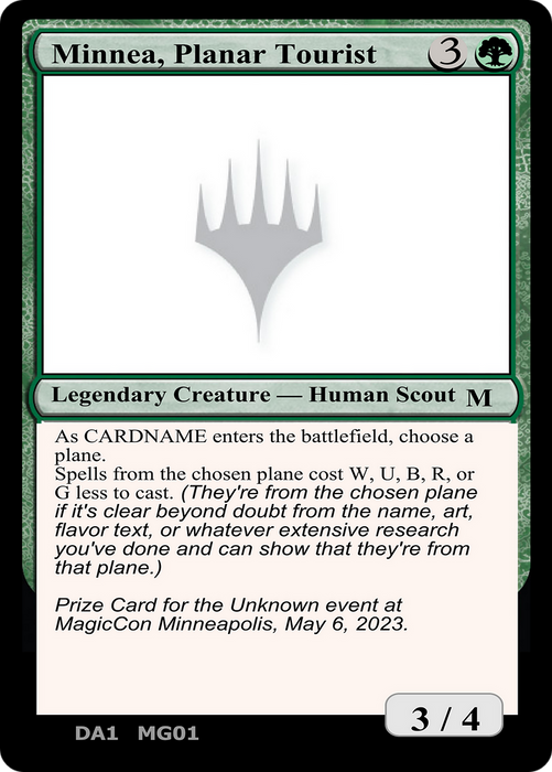 Minnea, Planar Tourist (UNK-MG01) - mythic