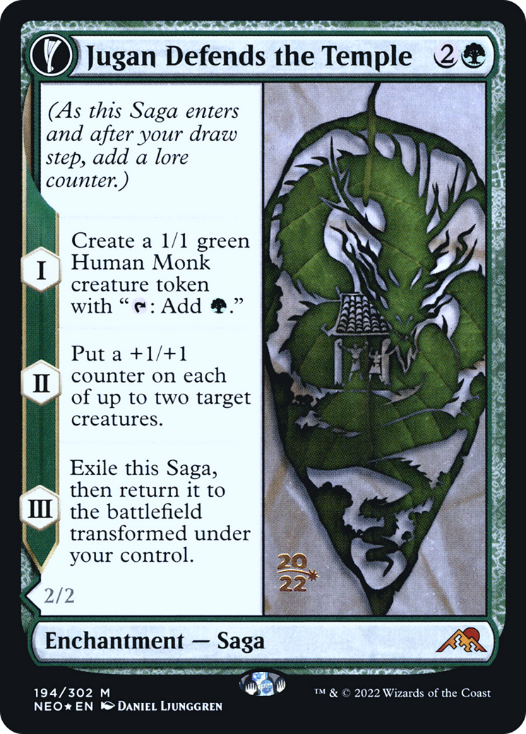 Jugan Defends the Temple // Remnant of the Rising Star (PRE-194S) - mythic: (fandfc, enchantment) - Foil