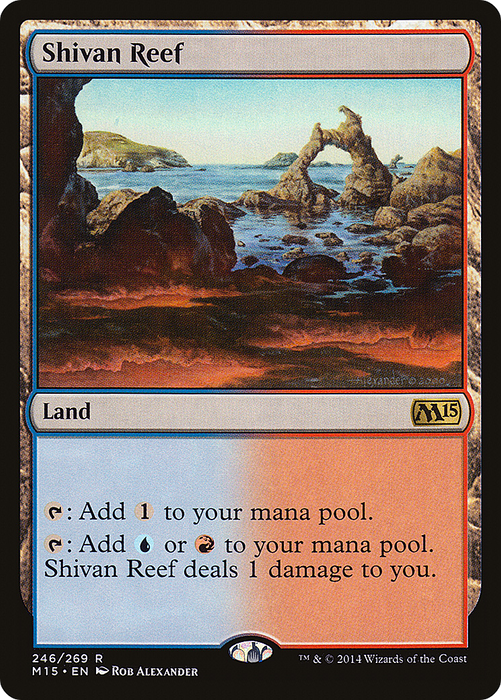 Shivan Reef (M15-246) - rare - Foil