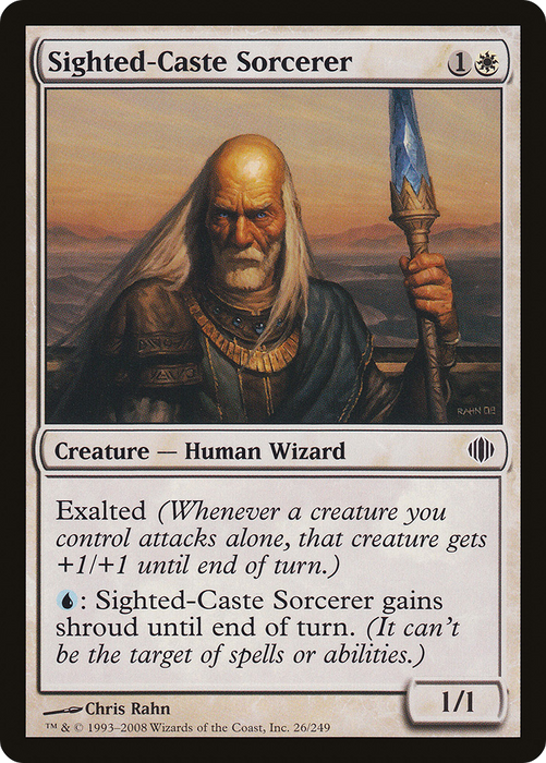 Sighted-Caste Sorcerer (ALA-026) - common - Foil