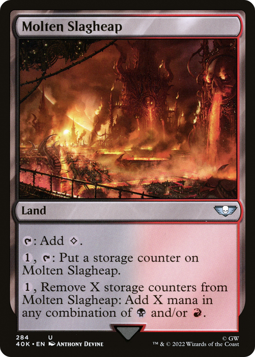 Molten Slagheap (40K-284) - uncommon