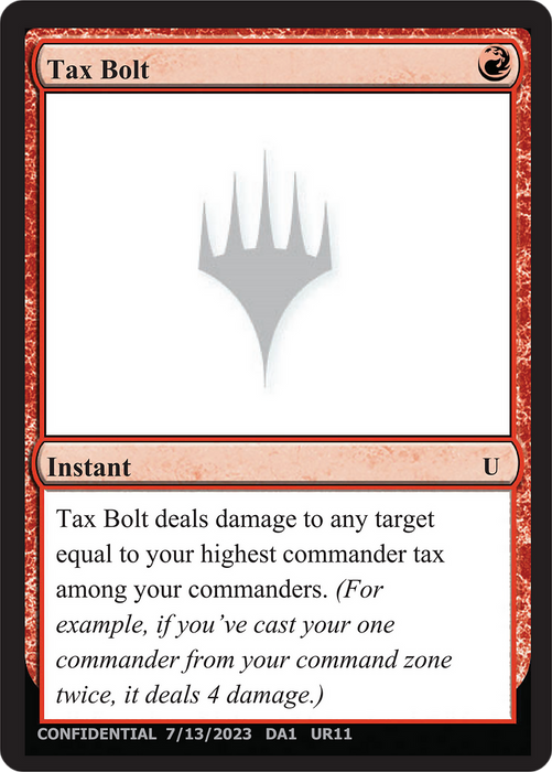 Tax Bolt (UNK-UR11B) - uncommon