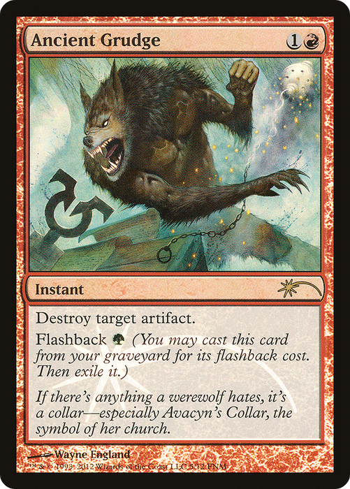 Ancient Grudge (FNM-005) - rare - Foil