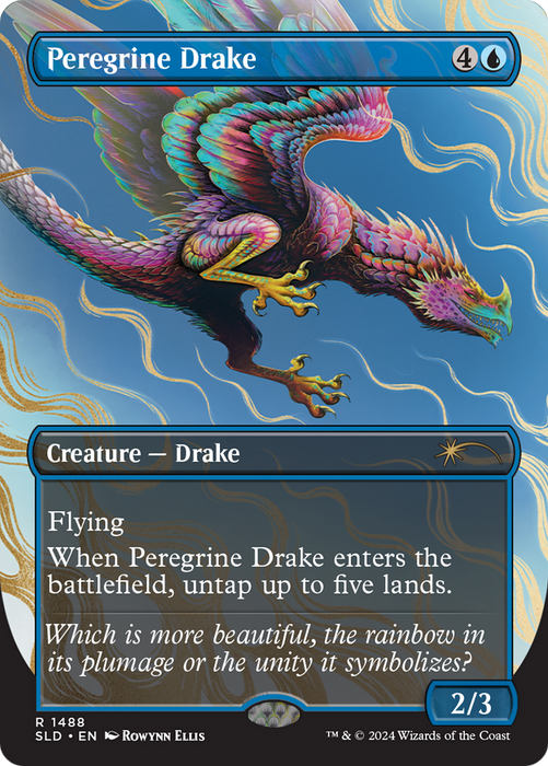 Peregrine Drake (SLD-1488) - rare (Borderless)