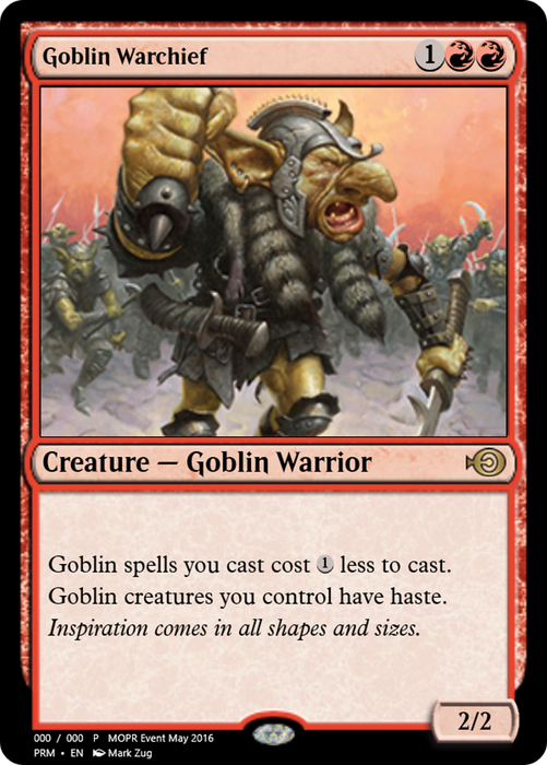 Goblin Warchief (PRM-60452) - rare - Foil